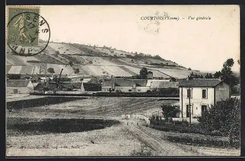 AK Courtois /Yonne, Vue générale