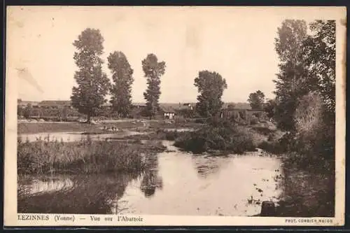 AK Lézinnes /Yonne, Vue sur l`Abattoir