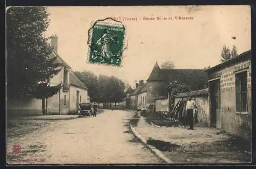 AK Toucy /Yonne, Entrée Route de Villeneuve