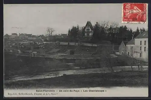 AK Saint-Florentin, Un coin du Pays « Les Chanteloups »