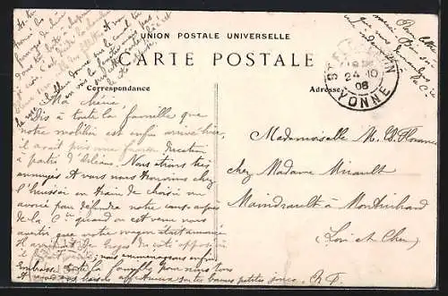 AK Saint-Florentin, Un coin du Pays, Derrière le Paradis