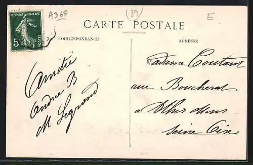 AK Saint-Privé, Route de St-Fargeau et la Poste