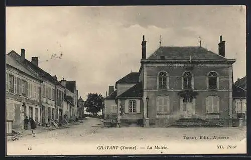 AK Cravant /Yonne, La Mairie