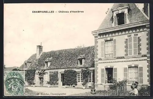AK Champignelles, Château d`Asnières