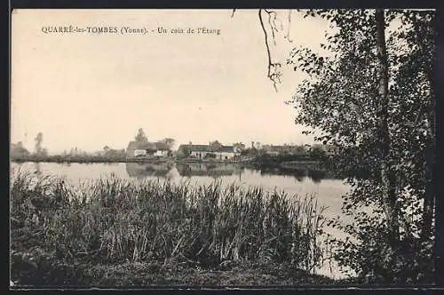 AK Quarré-les-Tombes /Yonne, Un coin de l`étang