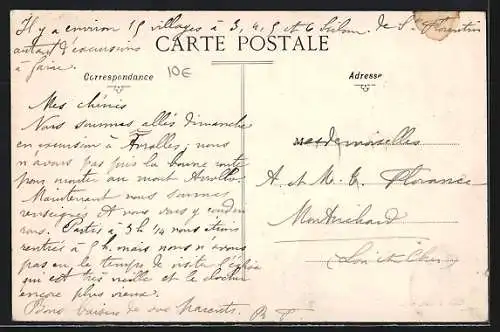 AK Avrolles, Vue générale du village et des collines environnantes