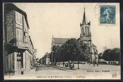 AK Aillant-sur-Tholon /Yonne, La Place
