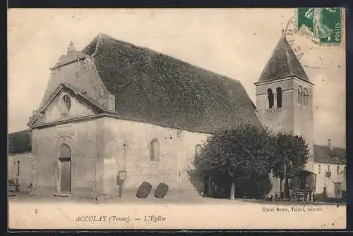 AK Accolay /Yonne, L`église