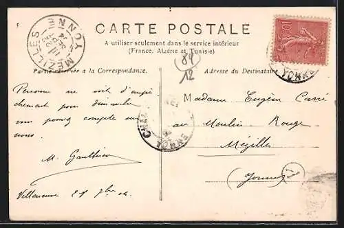 AK Rogny /Yonne, La Grande Rue