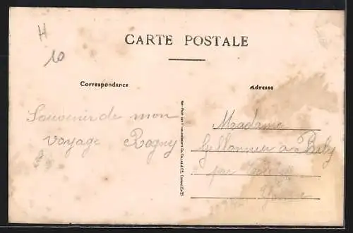 AK Rogny, Vue générale prise du Canal