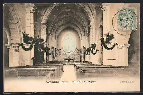 AK Ravières /Yonne, Intérieur de l`Église