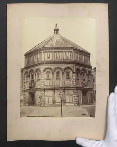 Fotografie unbekannter Fotograf, Ansicht Florenz, Il Battistero, Baptisterium San Giovanni