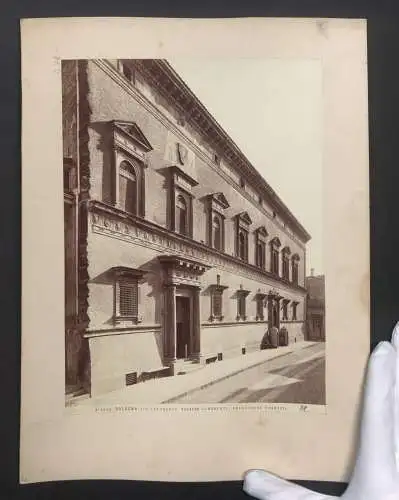 Fotografie unbekannter Fotograf, Ansicht Bologna, via Saragozza, Palazzo Albergati