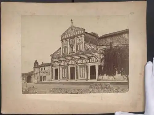 Fotografie unbekannter Fotograf, Ansicht Florenz, San Miniato, Grossformat 33 x 25cm