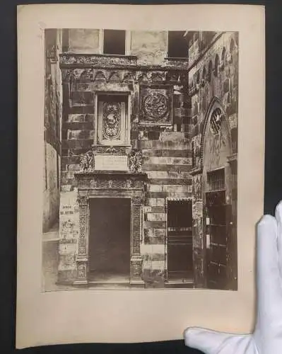 Fotografie unbekannter Fotograf, Ansicht Venedig, Portal Senat Consiandre