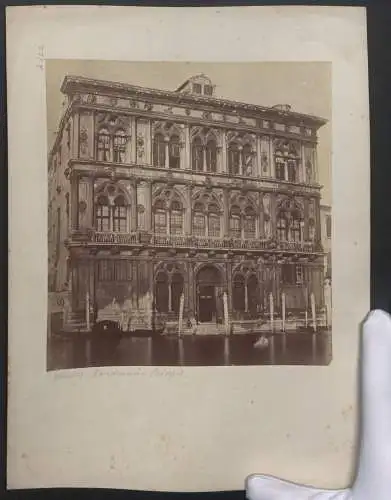 Fotografie Josef Baumeister, Ansicht Venedig, Palazzo Vendramin-Calergi