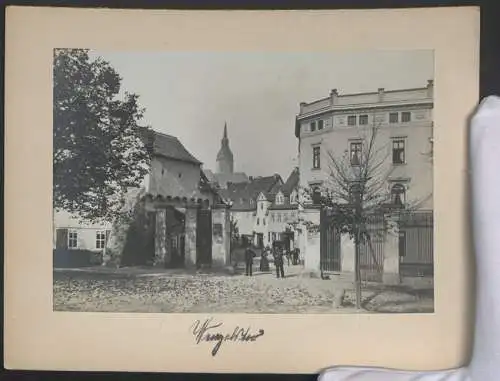 Fotografie C. Eisenhardt, Naumburg / Saale, Ansicht Naumburg / Saale, Wezelstor, Blick in die Stadt, Trockenstempel