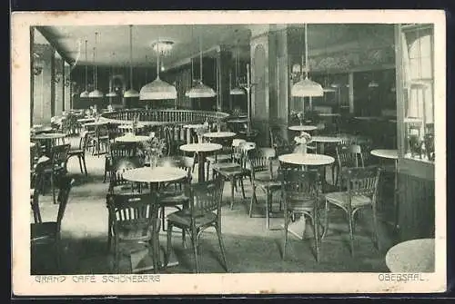 AK Schöneberg, Grand Cafe, Obersaal, Innenansicht, Hauptstrasse23-24