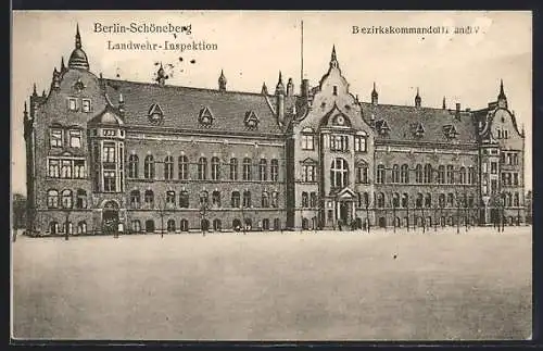 AK Berlin-Schöneberg, Landwehr-Inspektion, Bezirkskommando III und IV