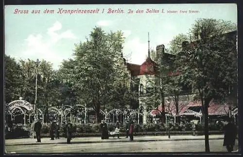 AK Berlin-Tiergarten, Grossprinzenzelt I., Gasthaus In den Zelten v. Franz Diesner