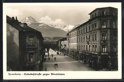 AK Rosenheim, Bahnhofstrasse, Wendelstein