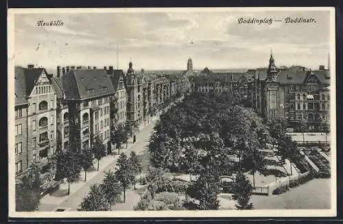 AK Berlin-Neukölln, Boddinplatz, Boddinstrasse