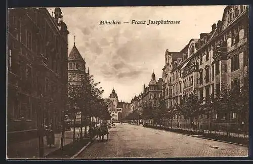 AK München-Schwabing, Franz Josephstrasse