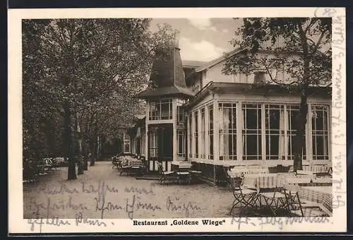 AK Hamburg-Wilhelmsburg, Restaurant Goldene Wiege, Inh. Karl Staunau
