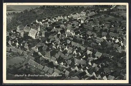 AK Ubstadt b. Bruchsal, Ortsansicht aus der Luft
