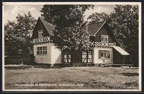 AK Georgenthal i. Thür., Pleissenburg im Eichengrund