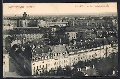 AK Dresden-Neustadt, Rundblick von der Dreikönigskirche