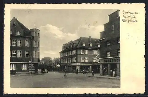 AK Oberhausen-Osterfeld, Bergstrasse mit Geschäften