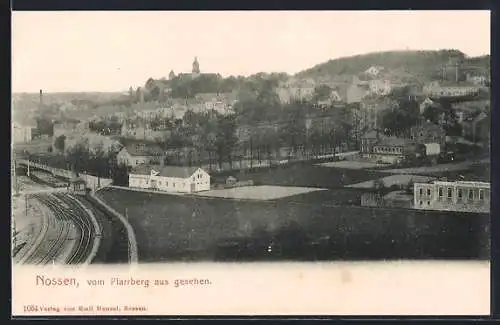 AK Nossen, Ortsansicht vom Pfarrberg aus