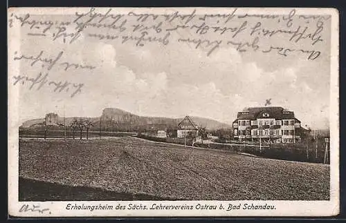 AK Bad Schandau, Erholungsheim des Sächs. Lehrervereins Ostrau