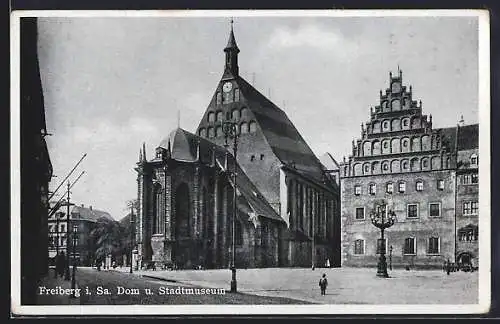 AK Freiberg i. Sa., Dom u. Stadtmuseum