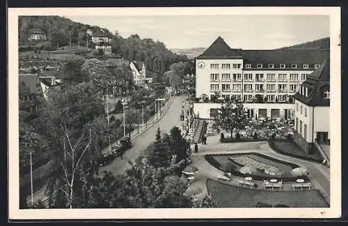 AK Bad Oberschlema im Erzgeb., Teilansicht aus der Vogelschau