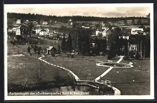 AK Sohl / Bad Elster, Parkanlagen der Sachsenquelle