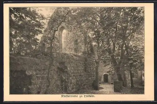 AK Lindow / Mark, Partie in der Klosterruine
