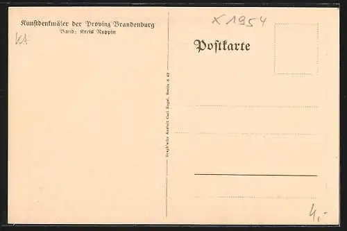 AK Lindow / Mark, Partie in der Klosterruine