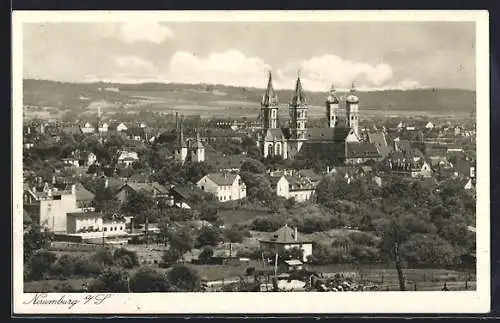 AK Naumburg a. S., Ortsansicht mit Kirchtürmen