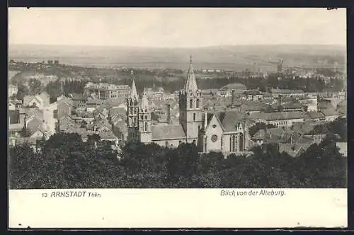 AK Arnstadt /Thür., Blick von der Alteburg