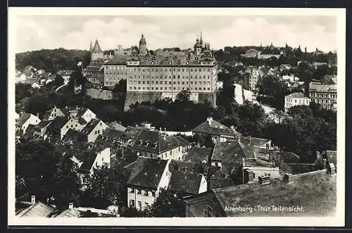 AK Altenburg i. Thür., Teilansicht mit Schloss