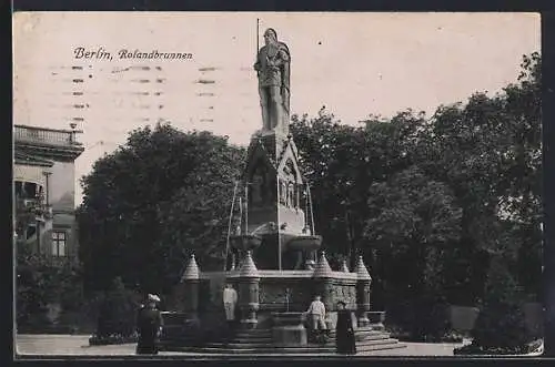 AK Berlin-Tiergarten, Rolandbrunnen