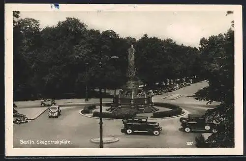 AK Berlin-Tiergarten, Verkehr am Skagerrakplatz