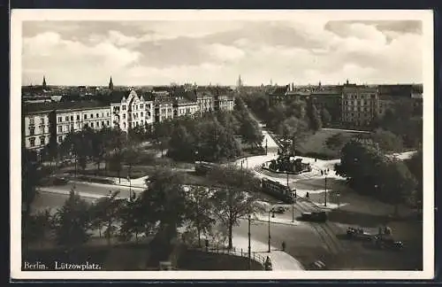 AK Berlin-Tiergarten, Lützowplatz aus der Vogelschau