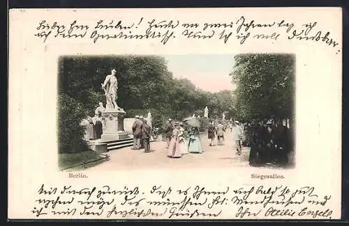 AK Berlin-Tiergarten, Siegesallee