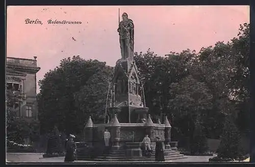 AK Berlin-Tiergarten, Rolandbrunnen
