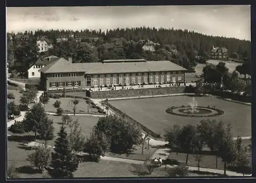 AK Oberhof /Thür., Haus der Freundschaft mit Springbrunnen