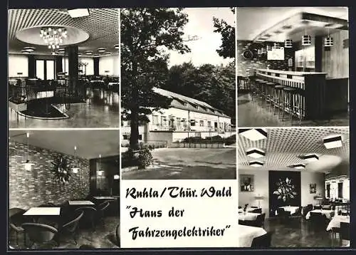 AK Ruhla /Thür. Wald, Gasthaus Haus der Fahrzeugelektriker mit Bar