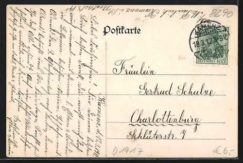 AK Kamenz i. Sa., Teilansicht mit Kirche